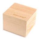 BOBO BIRD D30-1 Zweifarbige Uhren aus Zebra-Holz und Ebenholz mit leuchtenden Zeigern, Quarz-Armbanduhr für Herren in Geschenkbox aus Holz