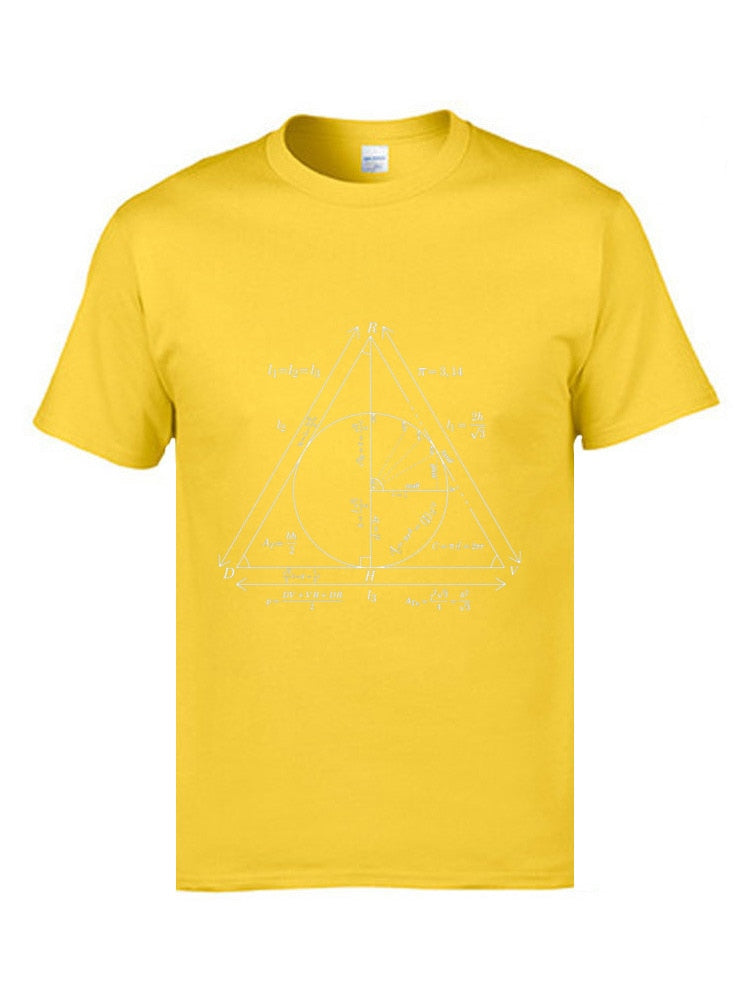 Math Teacher Formula Website T Shirts Triangle Law Summation College Tshirts Mens 2019 University T-Shirts High Quality Tees