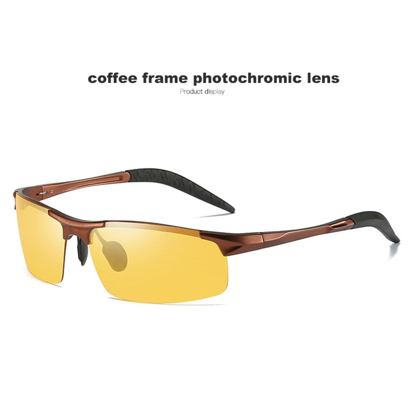 Aluminium Magnesium Photochrome Sonnenbrille Polarisierte Nachtsichtbrille Herren Oculos Driver Yellow Driving Glasses gafas de sol