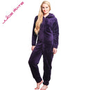 Winter Warme Pyjamas Frauen Onesies Flauschige Fleece Overalls Nachtwäsche Overall Plus Size Hood Sets Pyjamas Onesie Für Frauen Erwachsene