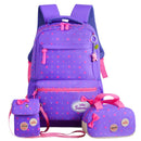 Kinder Schultaschen Teenager Mädchen Druckrucksack Schule Rucksäcke 3pcs / Set Mochila Kinder Reiserucksack Nette Umhängetasche