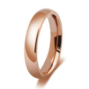 Vnox Trendy Bright 585 Rose Gold Tone Anillos de compromiso para parejas Acero inoxidable con CZ Stone Hombres Mujeres Alianzas de boda