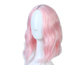 DIFEI 35,6 cm kurzes lockiges synthetisches Haar Frauen Lady Daily Kostüm Cosplay Perücke natürliche schwarze Hochtemperaturfaser