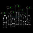 Pyrex Glass Butt Plug Anal Dildo Crystal Beads Ball Fake Penis Female Masturbation Male Adult Sex Toys for Women Men