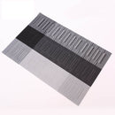 WHQ 4 STÜCKE 40 x 30 cm Tischsets PVC Esstisch Matte Disc Bowl Pads Untersetzer Wasserdichte Tischdecke Pad Moderne rutschfeste Unterlage