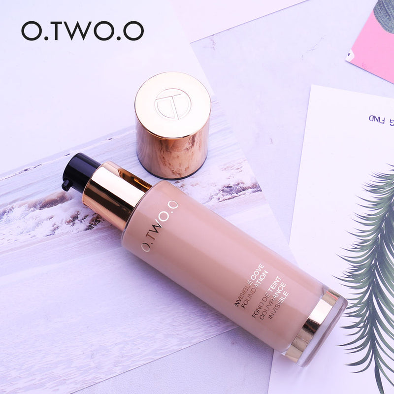 O.TWO.O Liquid Foundation Unsichtbare Vollständige Abdeckung Make-up Concealer Whitening Moisturizer Wasserdichte Make-up-Foundation 30ml