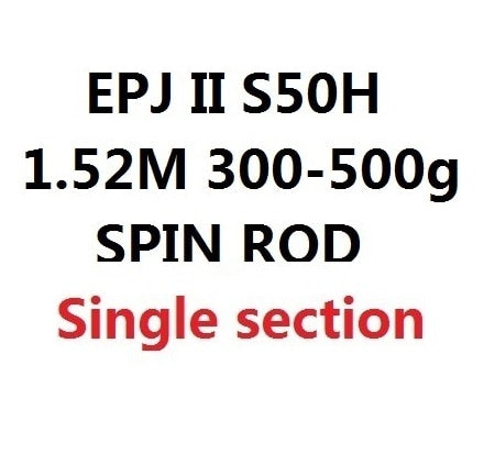 ECOODA EPJ II Full Fuji Parts Single Section 1,6 m/1,68 m/1,52 m Spinning/Casting Rod Corss Carbon Boat Rod Jigging Rod