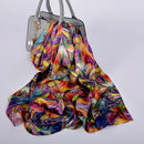 [BYSIFA] Neue Luxus Reine Seide Schal Schal Frauen Frühling Herbst Lange Schals Damen Marke 100% Seide Halstuch Foulard 175*52cm