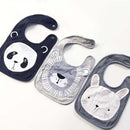 5PCS Mixed Design Cute Animal Dedign Baby Boys Girls Bibs Kids Panda Lion Rabbit Design Bibs