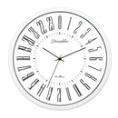 2021 Neueste 24 Stunden Zifferblatt Design 12 Zoll Uhr Metallrahmen Moderne Mode Dekorative Runde Wanduhr Home Decoration Bar Study