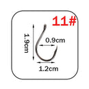 WPE Marke 1 Packung Angelhaken Größe 7#-15# Stachelhaken High-Carbon Steel Single Circle Karpfen Angelhaken Jig Tackle Zubehör