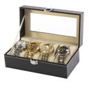 New PU Leather Watch Box Black Men&