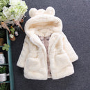 Verdicken Winter Winddichte Warme Kinder Mantel Kinder Oberbekleidung Polar Fleece Baby Mädchen Jacken Für 80-135 cm