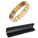 Vivari Herren-Gesundheits-Magnetarmband für Männer, versilbert, reines Titan, magnetische Ionen, Germanium, Far Infar Red Armbänder