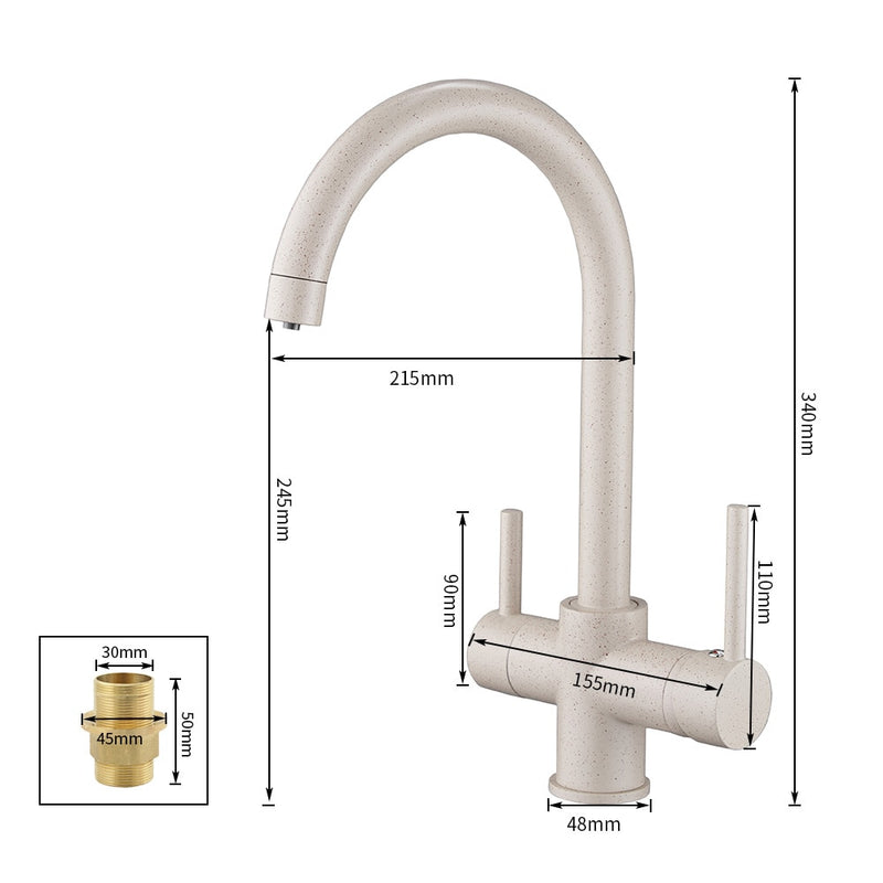 Küchenarmaturen Wasserfilter Wasserhähne Küchenarmaturen Mixer Trinkwasser Filter Wasserhahn Küchenspüle Wasserhahn Wasserhahn WF-0180