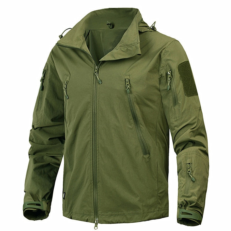 Ropa de marca Mege, nueva chaqueta de otoño para hombre, abrigo, ropa militar, prendas de vestir tácticas, rompevientos ligero de nailon transpirable del Ejército de EE. UU.