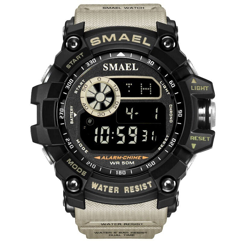 SMAEL Militärische Digitaluhren Männer Alarm Wasserdichte Uhr LED-Rücklicht Sport Armbanduhr Chronograph Countdown-Uhr Männlich 8010