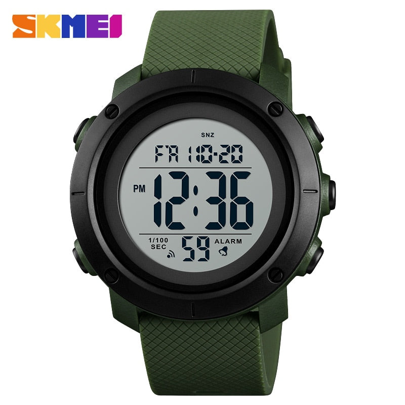 Marca SKMEI, relojes deportivos digitales LED impermeables de lujo para hombre, relojes de pulsera informales a la moda para hombre, reloj Masculino