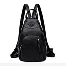Damen Mode Rucksäcke Schulter Schultaschen für Mädchen im Teenageralter Preppy Style Sackpack PU Leder Rucksack Damen Rucksack