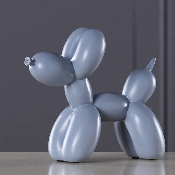 Nueva moda resina globo perro artesanía escultura regalos creativos modernos simples decoraciones para el hogar estatuas 8 colores escritorio ornamento