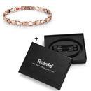 Pulsera Rainso de acero inoxidable a la moda para mujer con imán Energy Bio Health Care Jewerly pulsera vikingo amantes cadena de mano