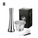 ICafilasComaptible With Nespresso Refillable Capsule 2019 Stainless Steel Reusable For Nespresso Capsule