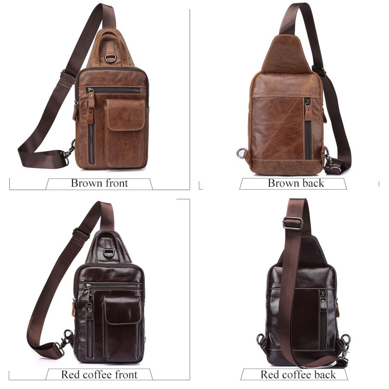 WESTAL, bolso bandolera de cuero genuino para hombre, bolso de mensajero, bolsos de hombro para hombre, mochila de viaje, bolsos cruzados de diseñador de verano