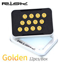 RISIKO 12 STÜCKE M5 * 10 MM Fahrrad Bremsscheibe Befestigungsschrauben TC4 Titan Fahrrad MTB Fahrrad Ultraleicht Bremsschraube Radfahren Zubehör