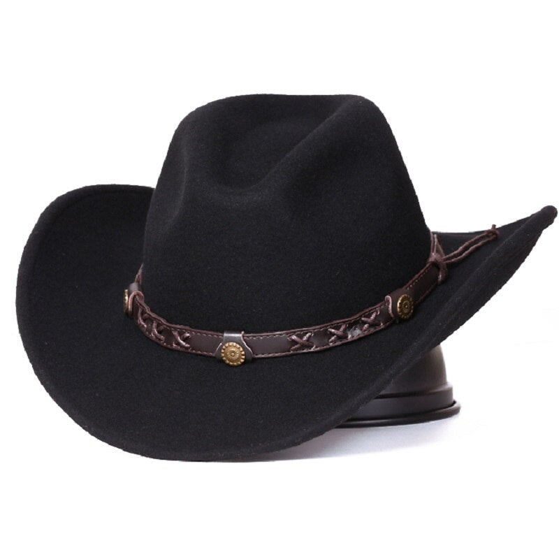 Unisex Warm Comfortable Dakota Crushable Wool Felt Western Cowboy Casual Hat