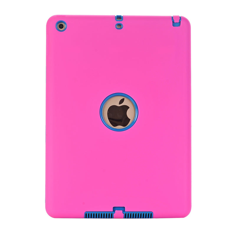 Cases For  iPad 9.7&quot; 2017 2018(A1822/A1893),High-Impact Shockproof 3 Layers Soft Rubber Silicone+Hard PC Protective Cover Shell