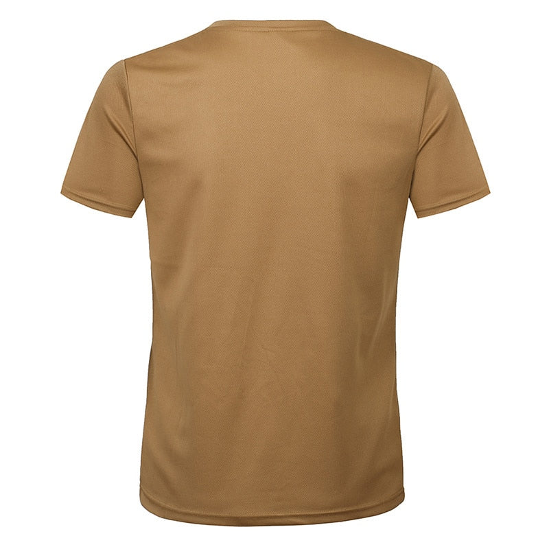 MEGE 3 uds/2 uds hombres camuflaje táctico camiseta ejército militar manga corta cuello redondo secado rápido gimnasio camisetas Casual de gran tamaño 4XL