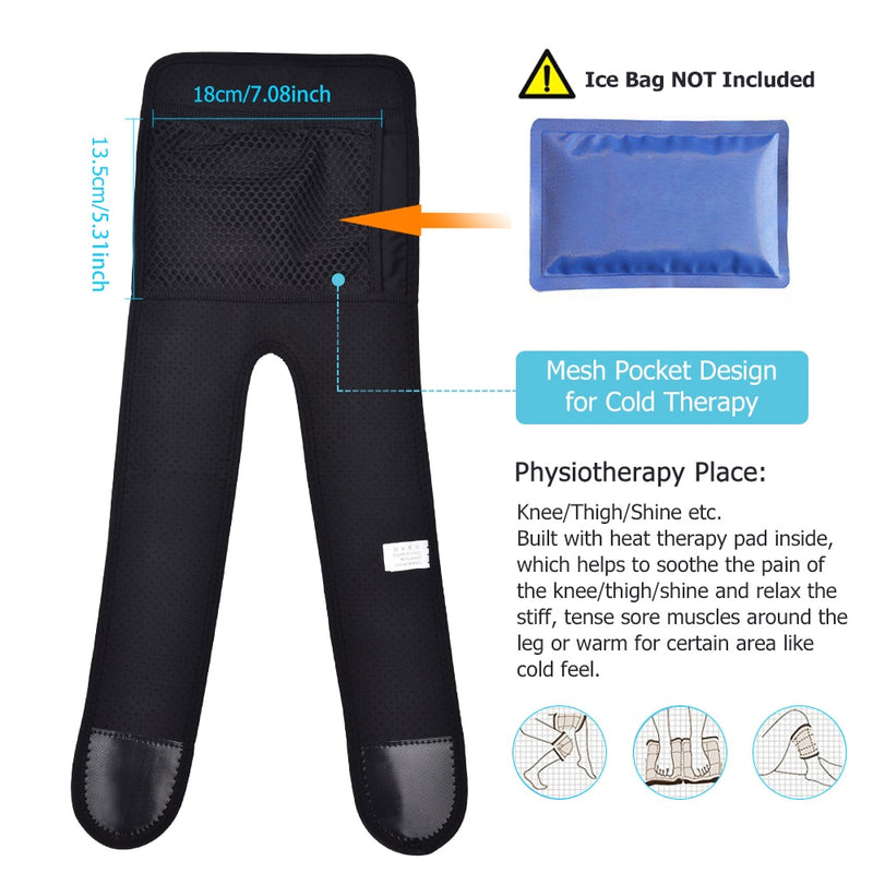 Heizungs-Knie-Massage-Pad Brace Support Thermal Heat Therapy Wrap Hot Compress Massager Krämpfe Arthritis Schmerzlinderung Gesundheit Geschenk