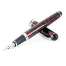 Luxusmarke Jinhao X750 Silber Edelstahl Füllfederhalter Medium 18KGP Feder Schule Büro Name Tintenstifte Geschenk Schreibwaren