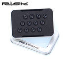 RISIKO 12 STÜCKE M5 * 10 MM Fahrrad Bremsscheibe Befestigungsschrauben TC4 Titan Fahrrad MTB Fahrrad Ultraleicht Bremsschraube Radfahren Zubehör