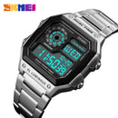 SKMEI 1335 Digital Watches For Mens 2 Time Chrono Men Wristwatches Fashion Sport Male Watch Clock Retro reloj hombre