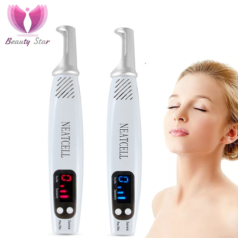 Schönheit Stern Pikosekunden-Laser-Stift-Pigment entfernen Tattoo-Narbe Mole Freckle Removal Dark Spot Remover-Maschine Laser-Pikosekunden-Stift