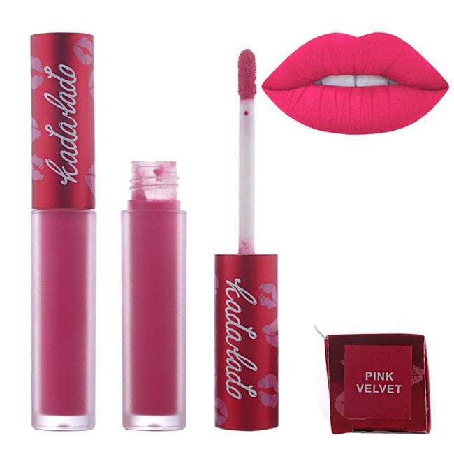 Marke Lipgloss Wasserdicht Nude Long Lasting Matte Flüssiger Lippenstift Kit Roter Lippenstift Lippen Make-up Lipgloss Schönheitskosmetik Set