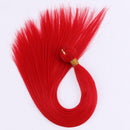 22 Zoll brasilianisches glattes Haar bündelt 100 Gramm einteiliges synthetisches Haargewebe Pferdeschwanz-Haarverlängerungen für afrikanische Frauen