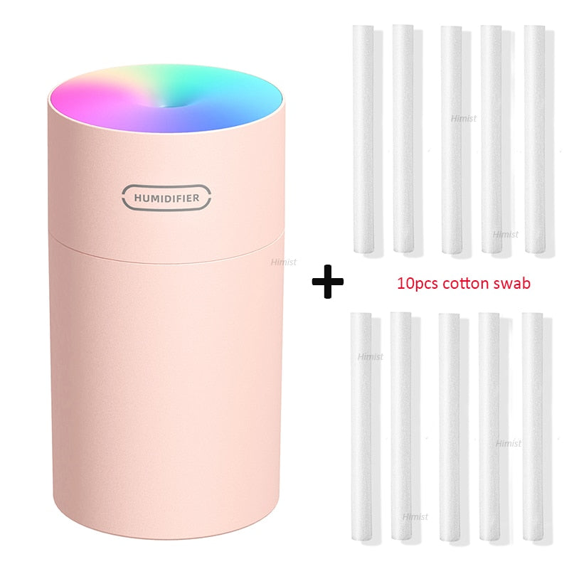 USB air Humidifier Colorful Cup Mini Aroma Water Diffuser LED Light Ultrasonic Cool Mist Maker Fogger Car Aroma Humidificador