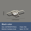 Smart Home Alexa Black/White LED Ceiling Chandelier For Living Study Room Bedroom Aluminum Modern Led Ceiling Chandelier