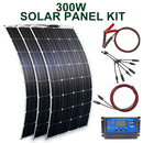 200 W 300 W Solarpanel-Kit komplett für zu Hause Outdoor-Campingpanel Solarladegerät 12 V mit Heimsystemregler