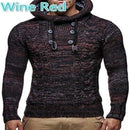 Gestrickte Herren Pullover Bluse Langarm Kapuzenpullover Pullover Herren 2022 Herbst Winter Plus Size Strickwaren Pull Homme 3XL