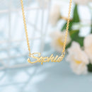 Collar con colgante de placa con nombre personalizado de cobre, 3 colores, collares con letras personalizadas para mujer, joyería de aniversario