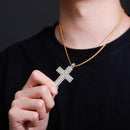 TOPGRILLZ Hip Hop Hochwertige Kreuz Anhänger Halskette Iced Out Full Micro Pave Zirkonia Anhänger Modeschmuck für Geschenk