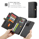 Detachable Wallet Case for Samsung Galaxy S21 Ultra S21+ 5G Leather Case Luxury Magnetic Card Holder Retro Cover for S21 5G