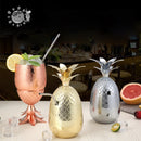 500 ml Weinbecher Edelstahl Ananasform Cocktailglas Bar Cafe Fashion Party Becher