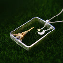 Lotus Fun Real 925 Sterling Silber Handmade Fine Jewelry Eiffelturm Design Anhänger ohne Halskette Acessorios für Damen