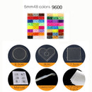 24/72 colors box set hama beads toy 2.6/5mm perler educational Kids 3D puzzles diy toys fuse beads pegboard sheets ironing paper
