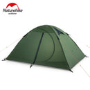 Naturehike 2 Personen Ultraleichtes 20D Campingzelt Outdoor Radfahren Trekking Wandern Rucksackreisen Zelte Wasserdichtes PU4000 Grün Orange