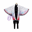 Disfraz de Anime Demon Slayer Cosplay Tanjirou Kamado Cosplay disfraz Kimetsu no Yaiba hombres Kimono disfraz de Halloween